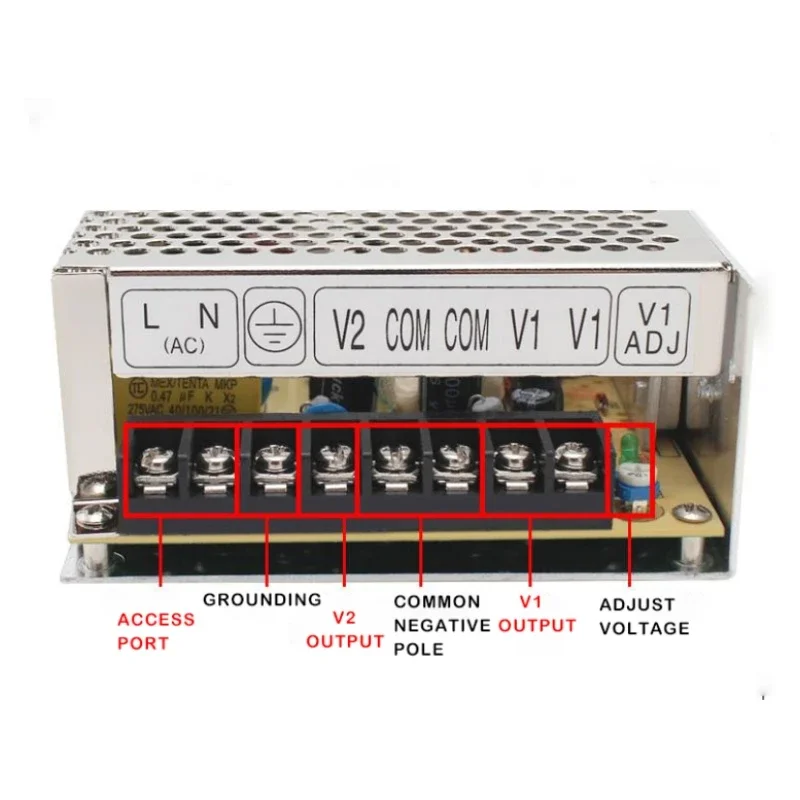 Dual Output Switching Power Supply 30W 50W 75W 100W 120W 350W 500W 10V -5v 12V -12V 15V -15V 24v -24v AC/DC Driver Transformer