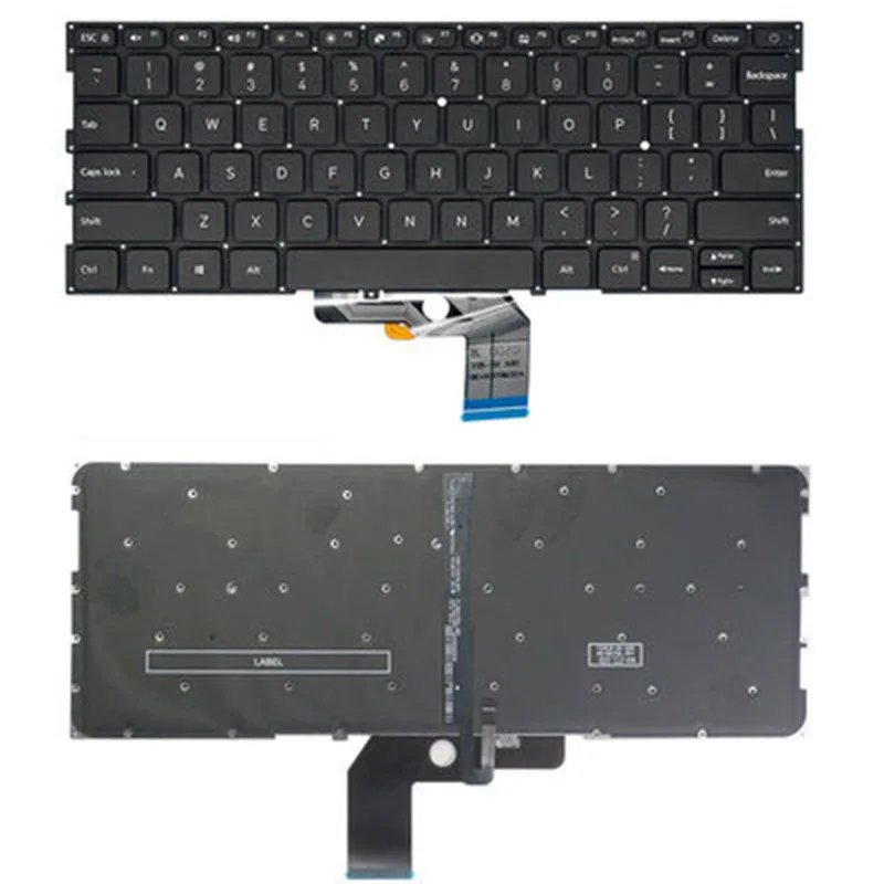 

Laptop Keyboard For XIAOMI Air 13.3 161301-01 161301-07 161301-FC 161301-FB 161301-CN United States US With Backlit Silver/Black