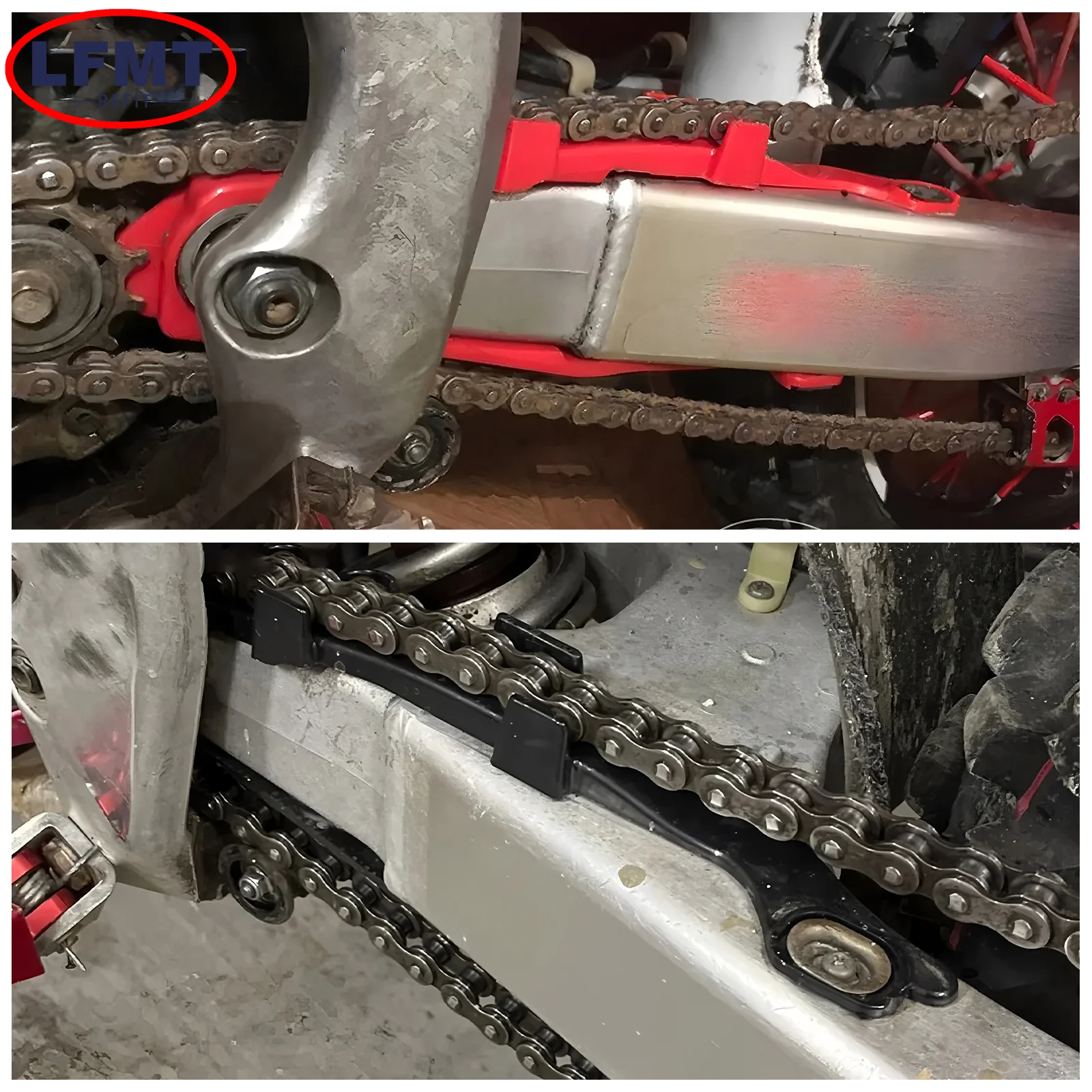 For Honda CR125R CR250R CRF250R CRF450R CRF250X CRF450X CR CRF 125 250 Motorcycle Chain Slider Guide Protection Device 2000-2013 - view 2