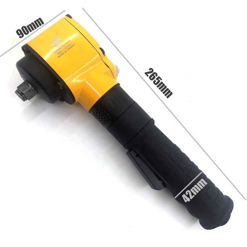 

Extended Right Angle Air Impact Gun 1/2 Inch Pneumatic Car Wrench Single Hammer Spanner 176 ft/lb Torque Get Tight Spots