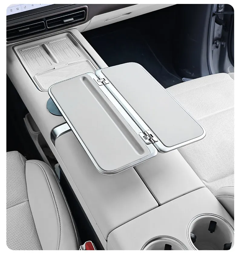 Center Console Small Table Foldable Cup Holder Fixed 360° Rotation Working Desk For Xiaomi YU7/SU7 Modification Accessories view 6