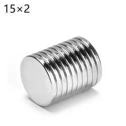 2-500Pcs 15x2mm Neodymium Magnet 15mm x 2mm N35 NdFeB Round Super Powerful Strong Permanent Magnetic imanes Disc 15x2 new magnet