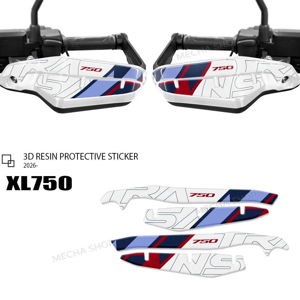 Motorcycle Accessories Handguard Stickers 3D Epoxy Decal Kit For XL750 Transalp 750 2026
