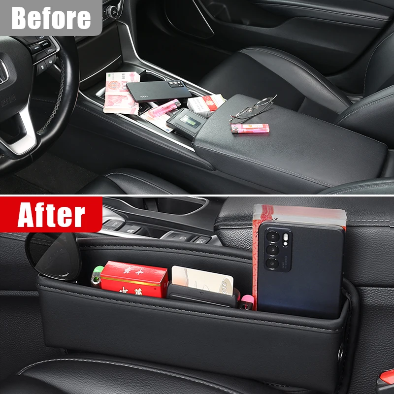 Car Seat Crevice Slot Storage Box Built-in Bag Cover Case For Toyota C-HR CHR C HR CH R 2016 2017 2018 2019 2020 2021 2022 2023