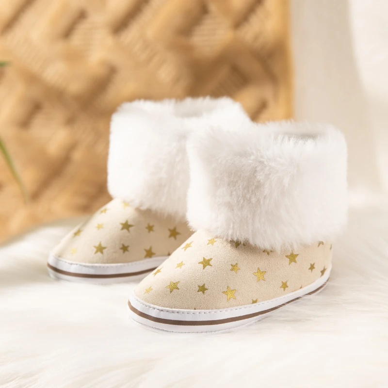 

Зимние ботинки для девочек, модные детские повседневные плюшевые сапоги для малышей, короткие уличные универсальные детские хлопковые сапоги, теплые пушистые волосатые сапоги