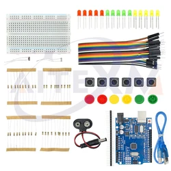 Starter Kit For UNO R3 Mini Breadboard LED Jumper Wire Button for Arduino For UNO DIY KIT School Education Lab With Board