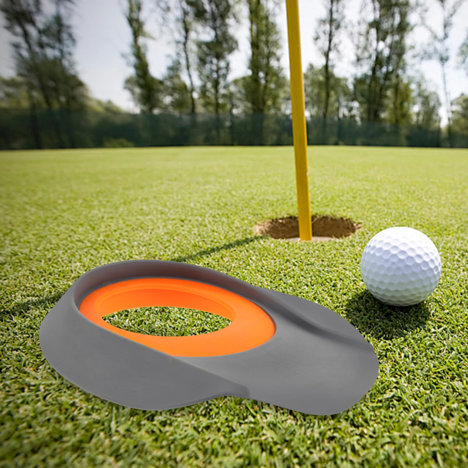 

2 Pcs Golf Putting Disc Club Cup Practice Target Hole Putter Ring Pvc Plastic Fun Office