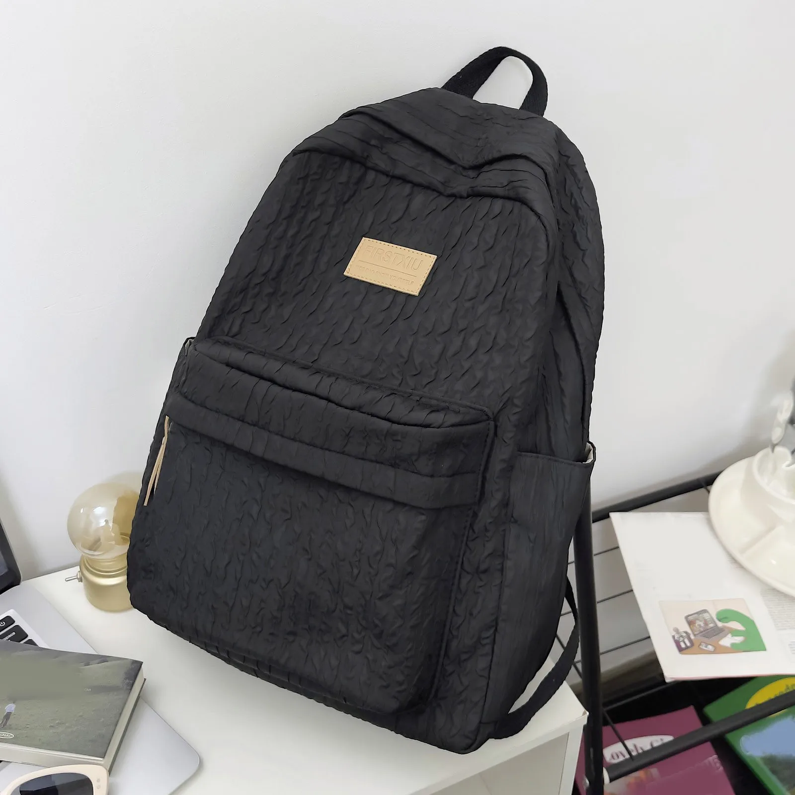 Kawaii Nylon Student Book Bag Women College Backpack Girl School Bags Travel Cute Trendy Backpack Korean Style Laptop Backpack