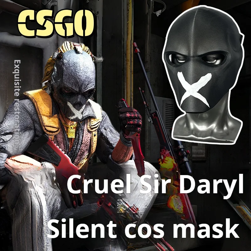 Cruel Darryl The Cruel Skull Mask - CSGO Cosplay Headpiece, Custom Realistic Prop Headgear for Costume, Halloween, Gaming Fans