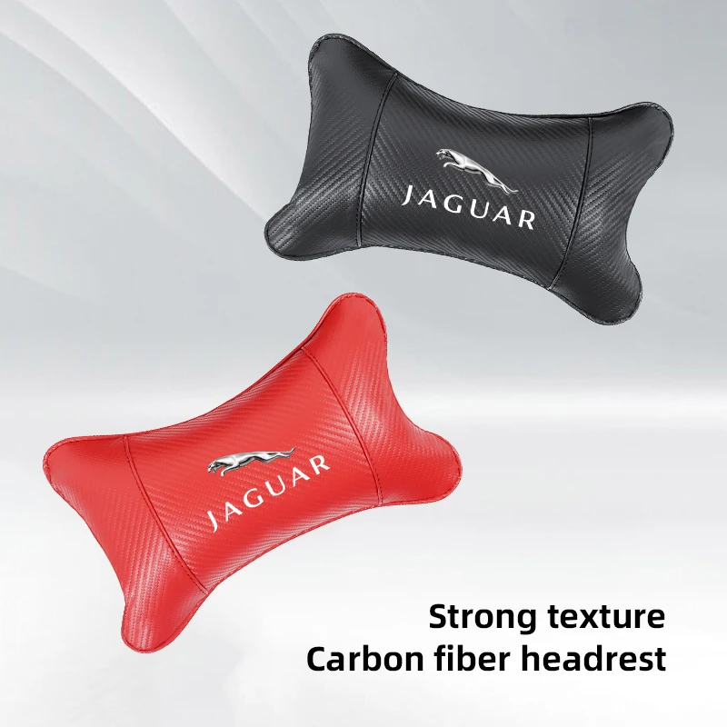 سيارة ألياف الكربون مسند الرأس مقعد الفجوة وسادة الرقبة ل جاكوار X S F XF XE XJ XK XEL XFL XJL XJ6 XJS XKR XFR F-نوع F-Pace E-Pace