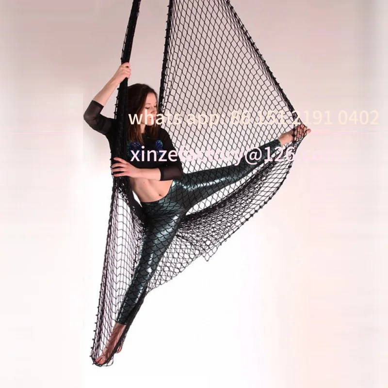 

Customizable high altitude yoga hammock fishing net swing net rope hammock bed net yoga studio