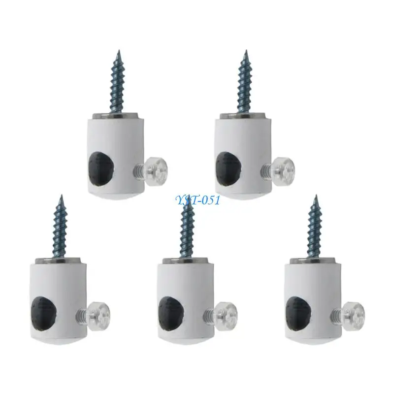 

E15A 5Pcs Ceiling Hanging Fixed Hook Wire Grip Hanging Plate Clips Easy to Install