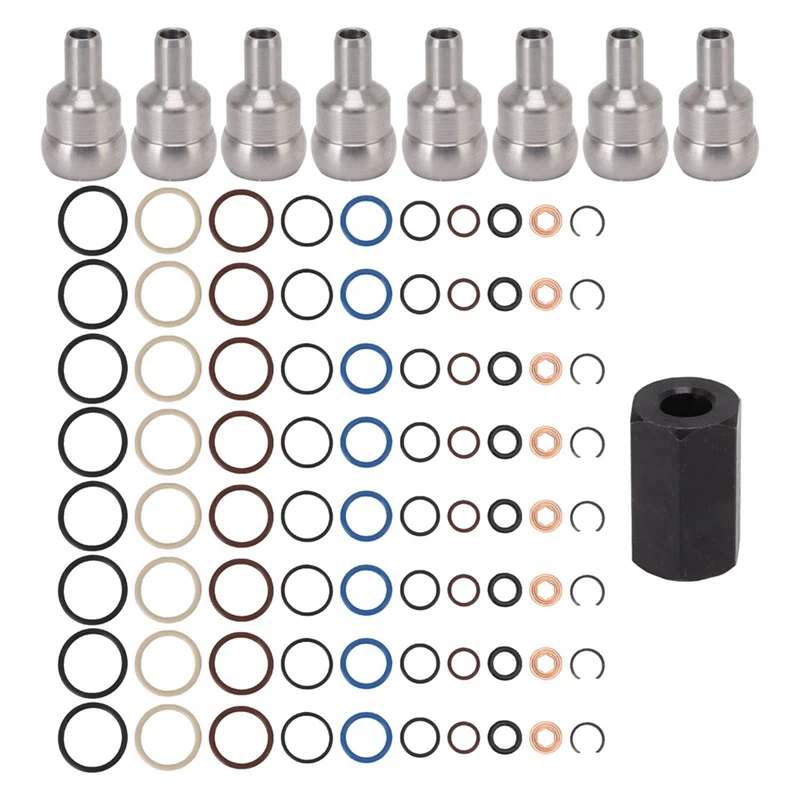 

High Pressure Oil Rail Leak Repair Kit Ball Tube O Rings Injector Seal Kit For Ford 6.0L Powerstroke 2003-2010 Parts