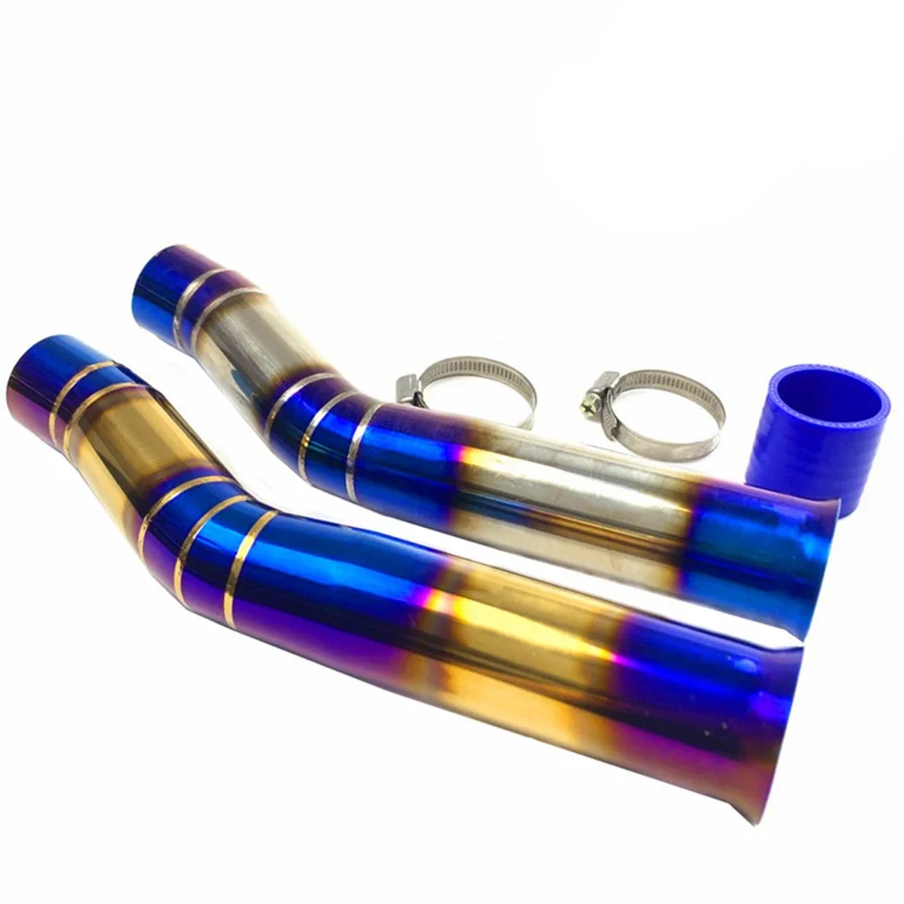 For Yamaha NMAX155 Motorcycle Modification Supplies Stainless Steel Burning Blue Air Filter Intake Pipe Motorcycle Accessories