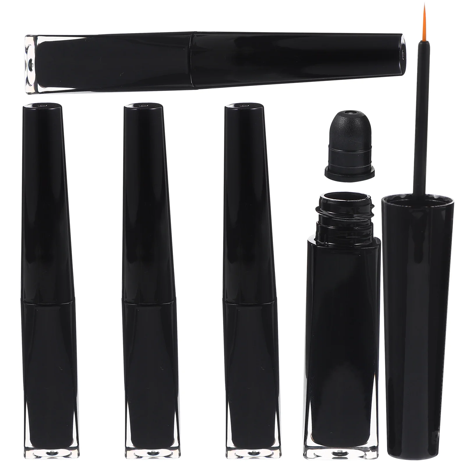 5 Stück nachfüllbare Wimpernflüssigkeitsbehälter, leere Mascara-Spender, auslaufsicheres Design für Eyeliner, Lippenöl, reisefreundliche Make-up-Werkzeuge
