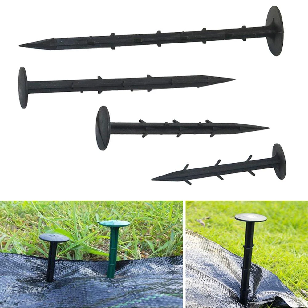 5Pcs/Set Ground Nail Film Fixed Garden Pegs Greenhouse Film Weed Prevention Ground Cloth Sunshade Fly Net Plastic Fixed Pegs