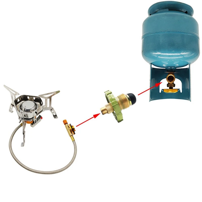 AB45 LPG Tank Converter Heads Furnace Connector LPG Tank Adapter Fitting  Accessorie