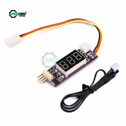 DC12V 4-Wire Min Temperature Controller Speed Governor Fan Speed Motor Controller Digital Display Module Power Supply