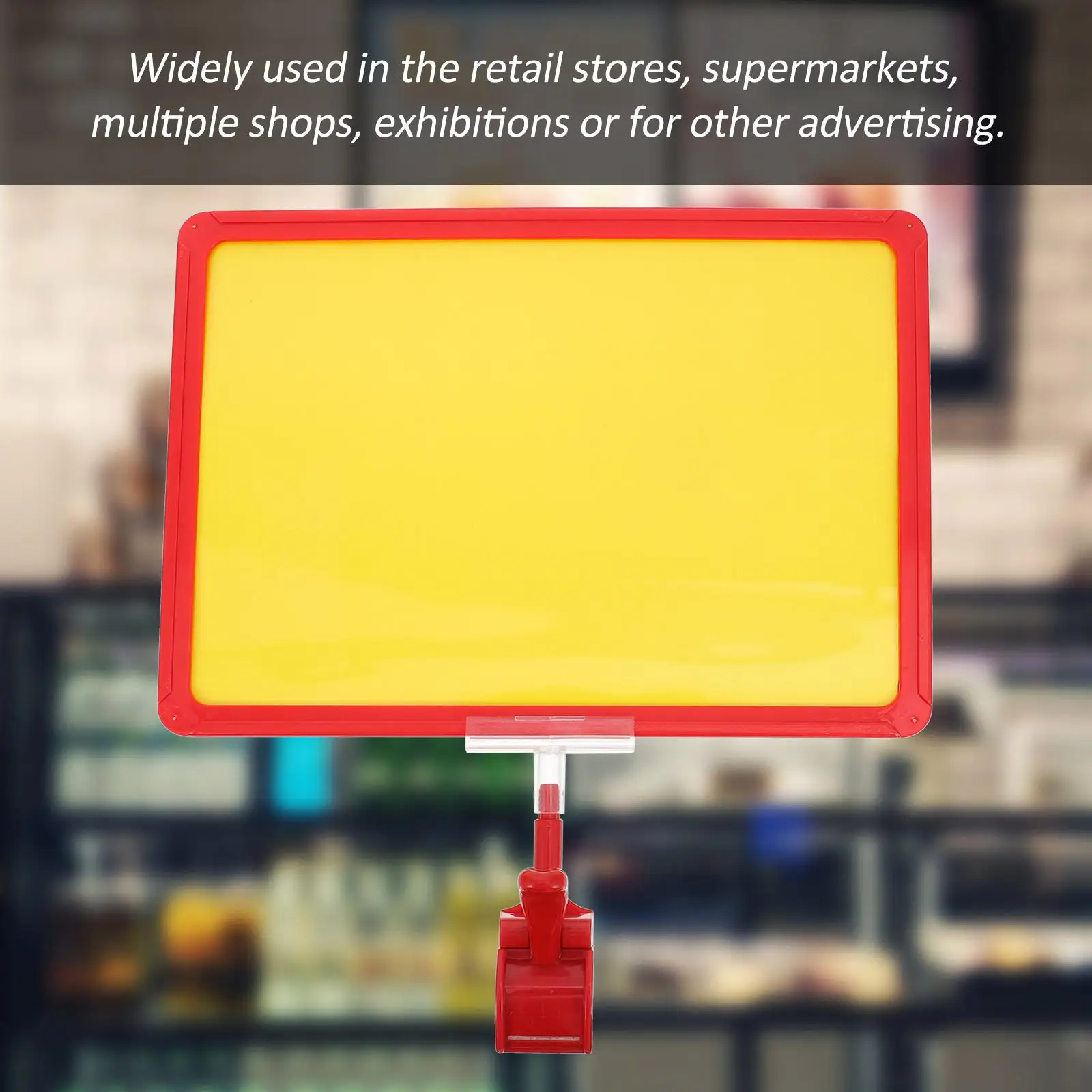 A4 Clip Small Blackboard Holder Red Clips Label ABS Material Price Tag Board Reusable Practical Display