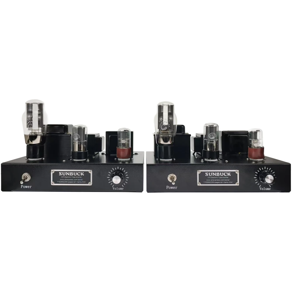 AIYIMA SMSL 6V6 5U4G 6SN7 Electronic Tube Manual Point to Point Welding 6W Stereo 2.0 Single Ended Class A Vacuum Tube Amplifier