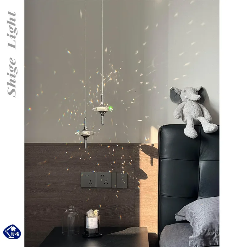 

Postmodern high-end star living room bedroom bedside chandelier light luxury designer corridor dining room background wall