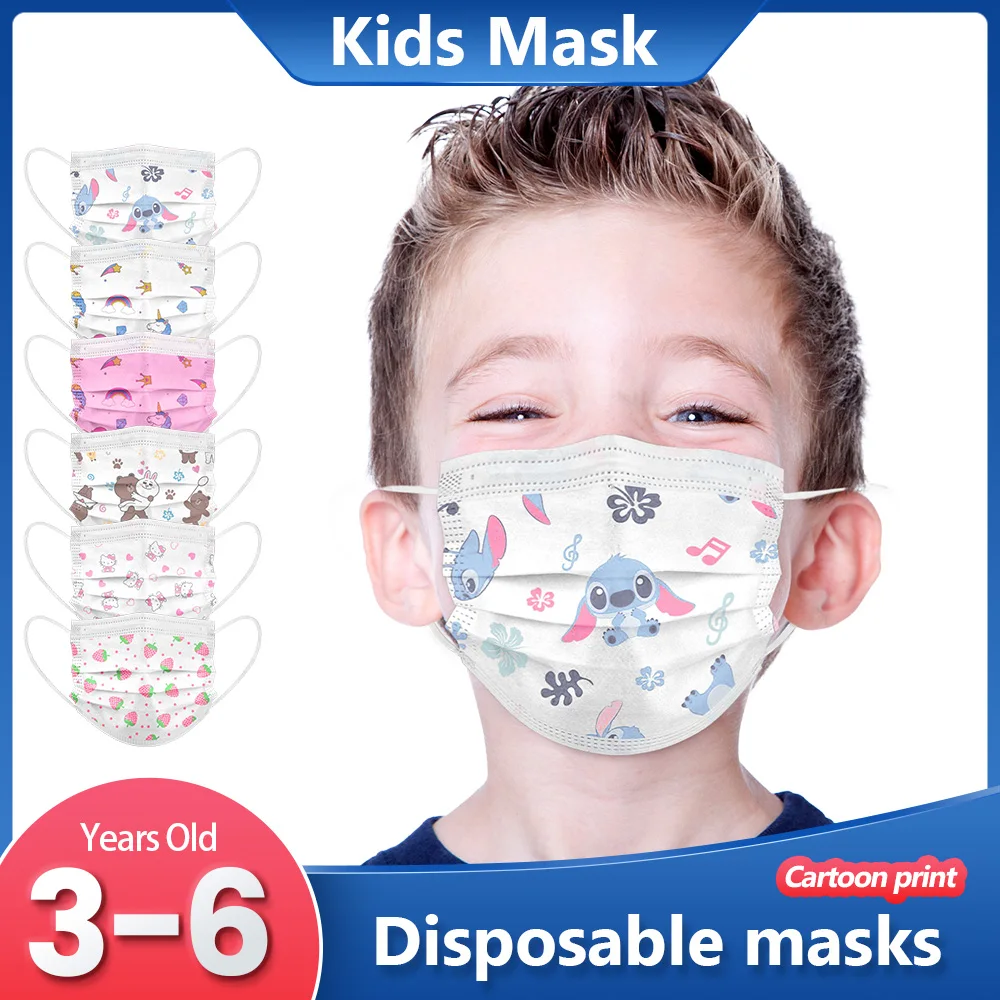 

Mascarillas Niños Disposable Child Mask Kids Face Mask 3 Layers Non-woven Masque enfant Children Mascarillas Quirurgicas Niños