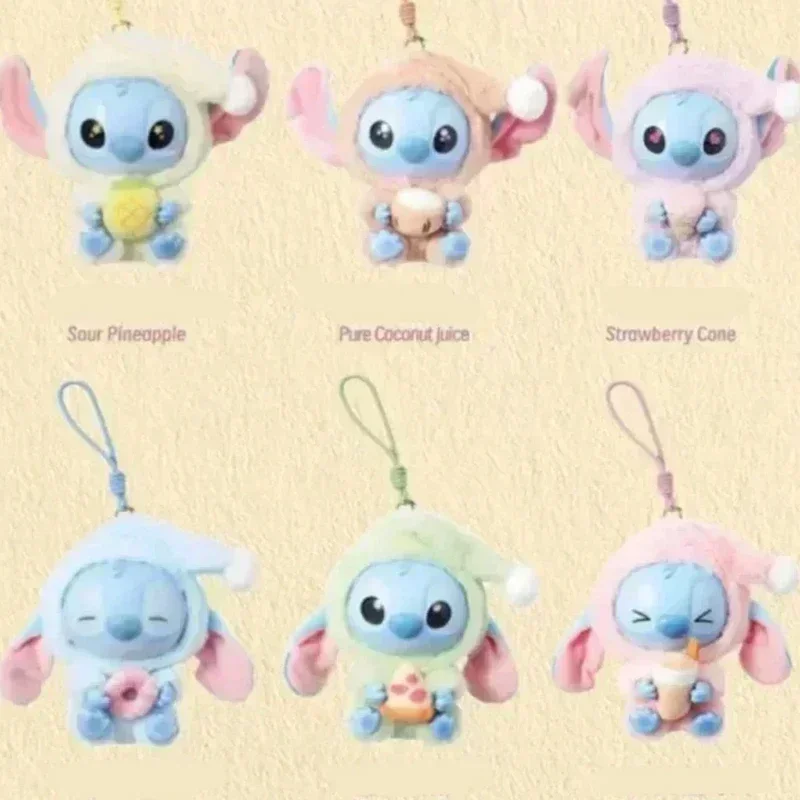 Oryginalny Disney Stitch Jeść Coś Przed, Spać, Seria, Blind Box Zawieszka Śliczne、 Lalki、 Zabawki Niespodzianki、 Chłopcy 、 i Dziewczynki、 Prezenty
