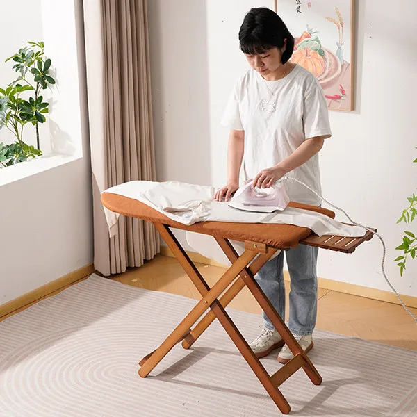 Solid wood ironing clothes board Household folding ironing clothes board rack Special ironing pad High-end