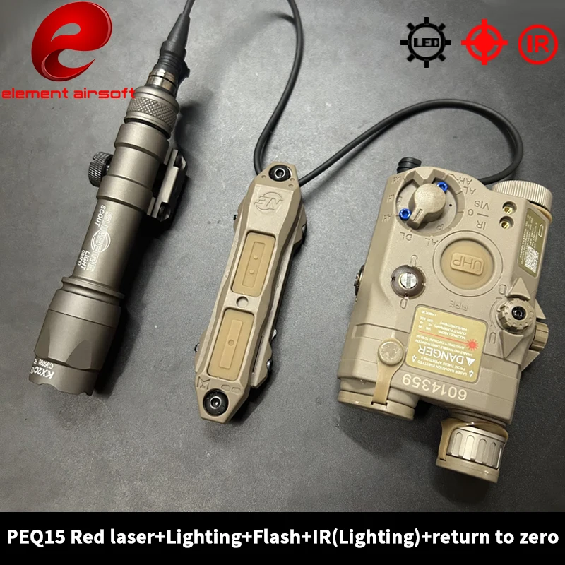 Element peq 15 laser pointer PEQ 15 laser box M600C zaklamp dual control rat staart M300 tactische zaklamp outdoor gevecht