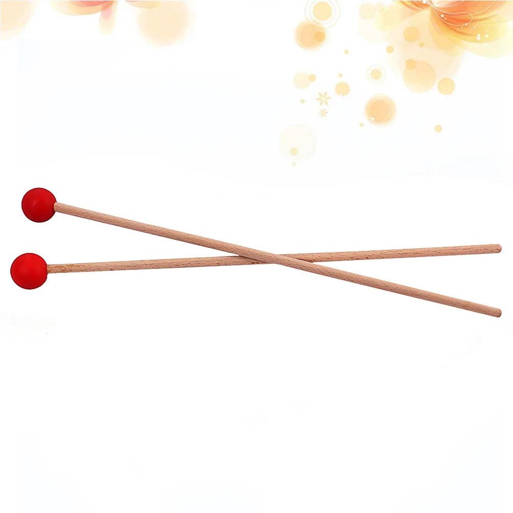 Trustworthy Percussion Accessories Glockenspiel Drumstick Wooden Red Drumsticks Bell Mallets