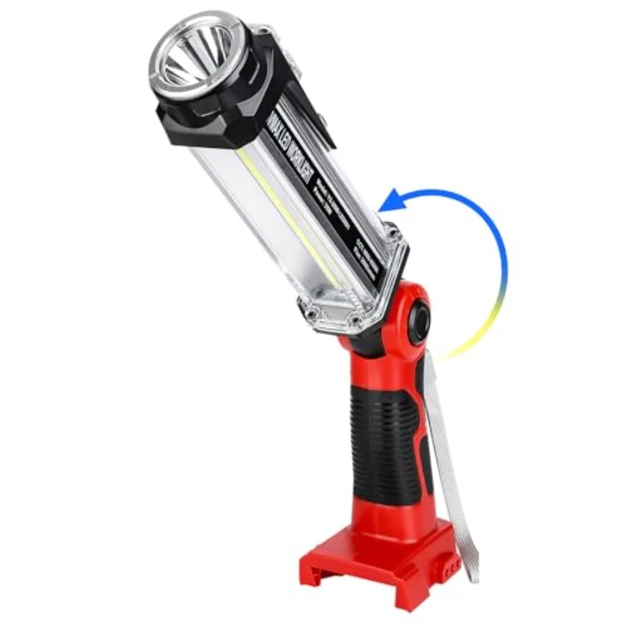 Flashlight Work Light for Milwaukee M18 18V Battery 35W Floodlight 2000LM Work Lights Spotlight Downlights Portable Flashlight