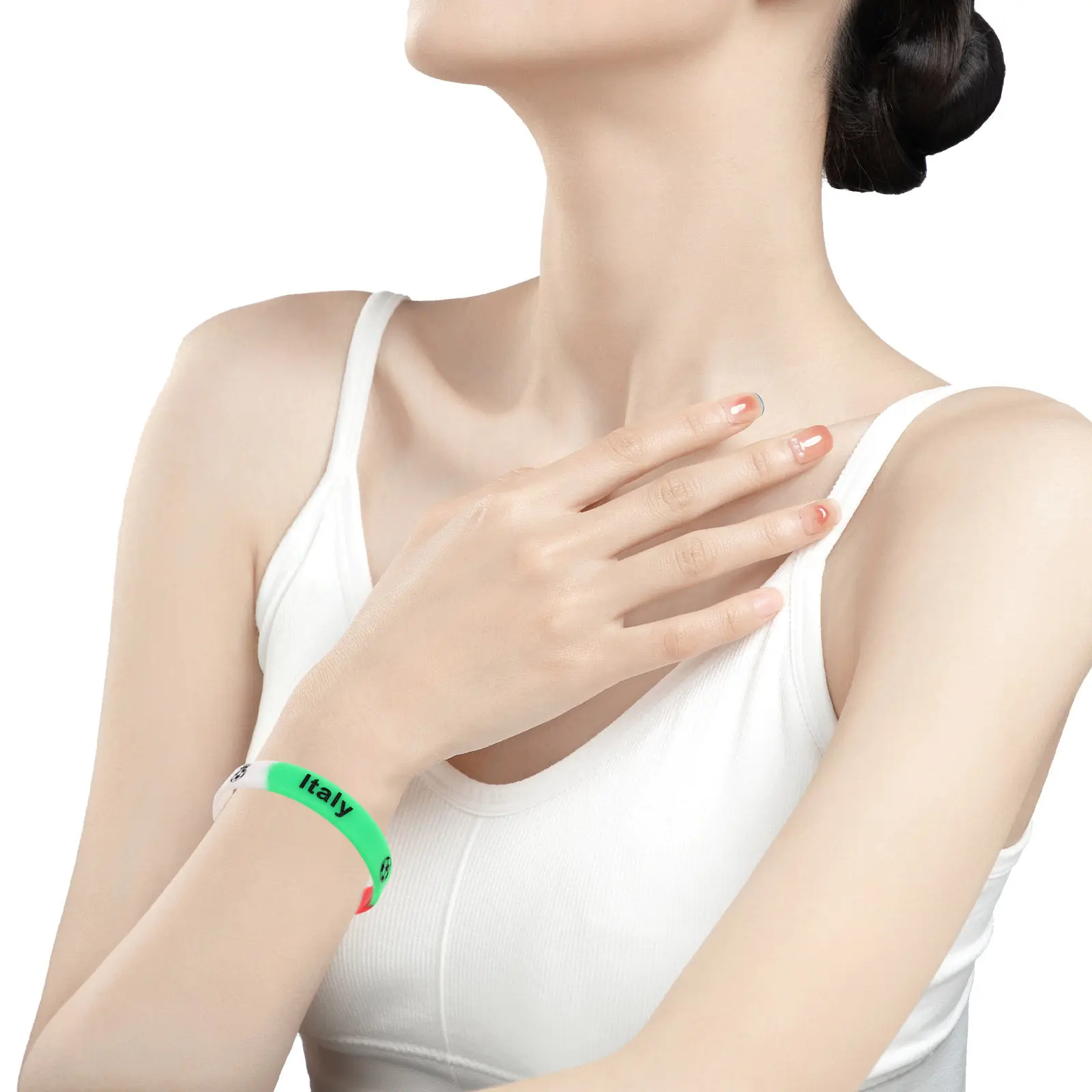 

15 шт. итальянских силиконовых браслетов для футбола, спортивные браслеты для мероприятий и вечеринок, удобные силиконовые спортивные браслеты