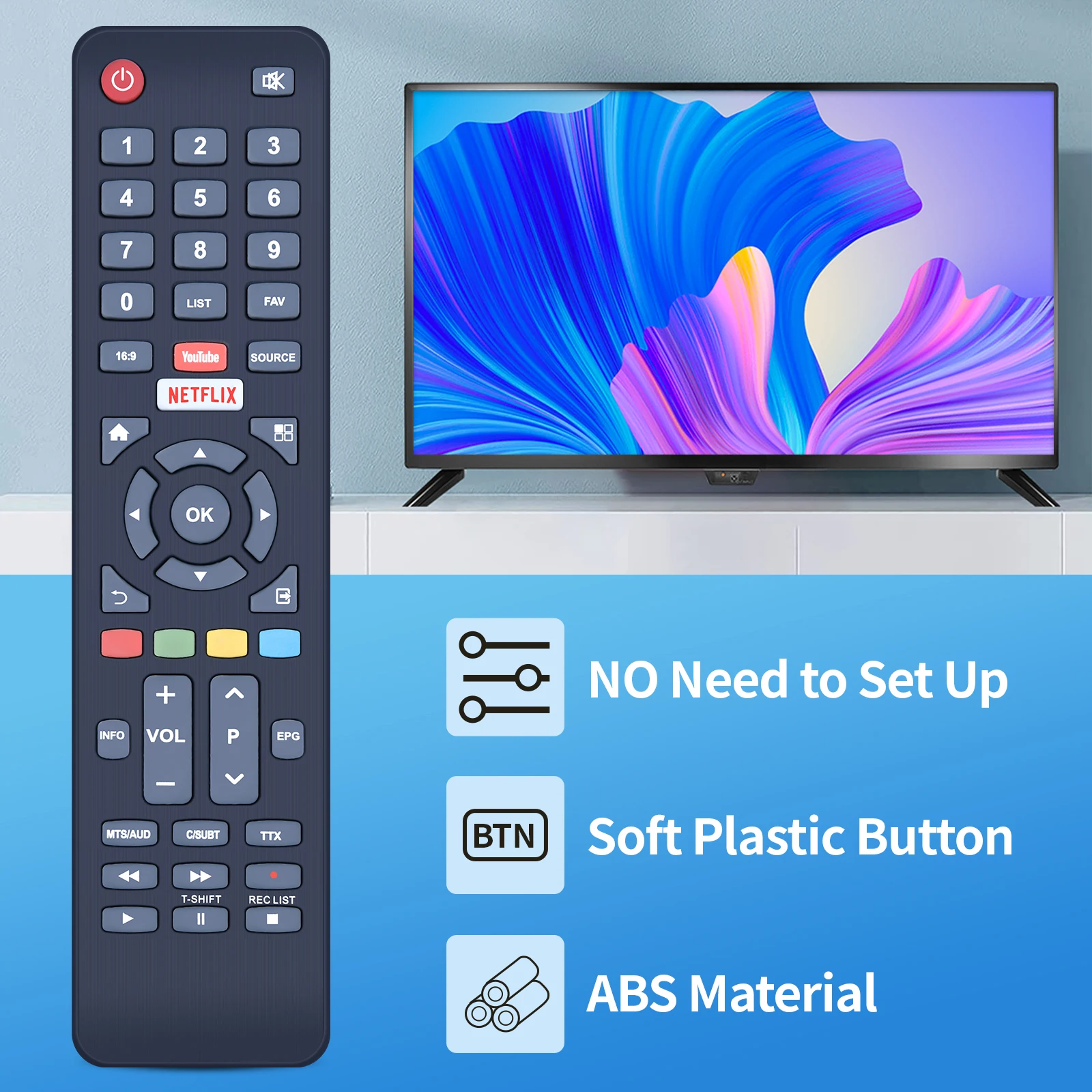 Remote control CT-8554 for TOSHIBA SANSUI hyundai KAIWI TV