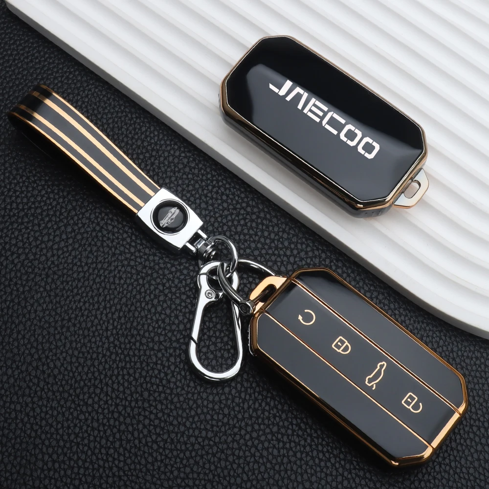 Weiche TPU Autoschlüssel-Hülle Vollständiger Schutz für Chery Jaecoo J5 5 2025 2026 Schlüsseltasche Gehäusehalter Schlüsselanhänger Auto-Zubehör – Detail 7