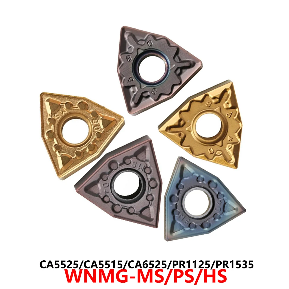

Original WNMG080404 WNMG080408 WNMG080412 MS PS HS CA6525 CA5525 TN60 PR1125 Carbide Inserts WNMG 080404 CNC Tools Blade Cutter