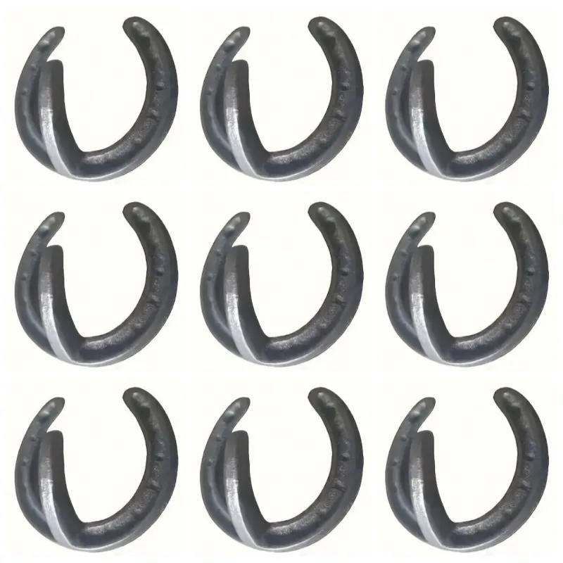 5/9pcs Vintage Cast Iron Wall Hooks Heavy-Duty Horseshoe Coat Rack for Keys Towels Hats Farmhouse Decor Wall Multipurpose Hanger