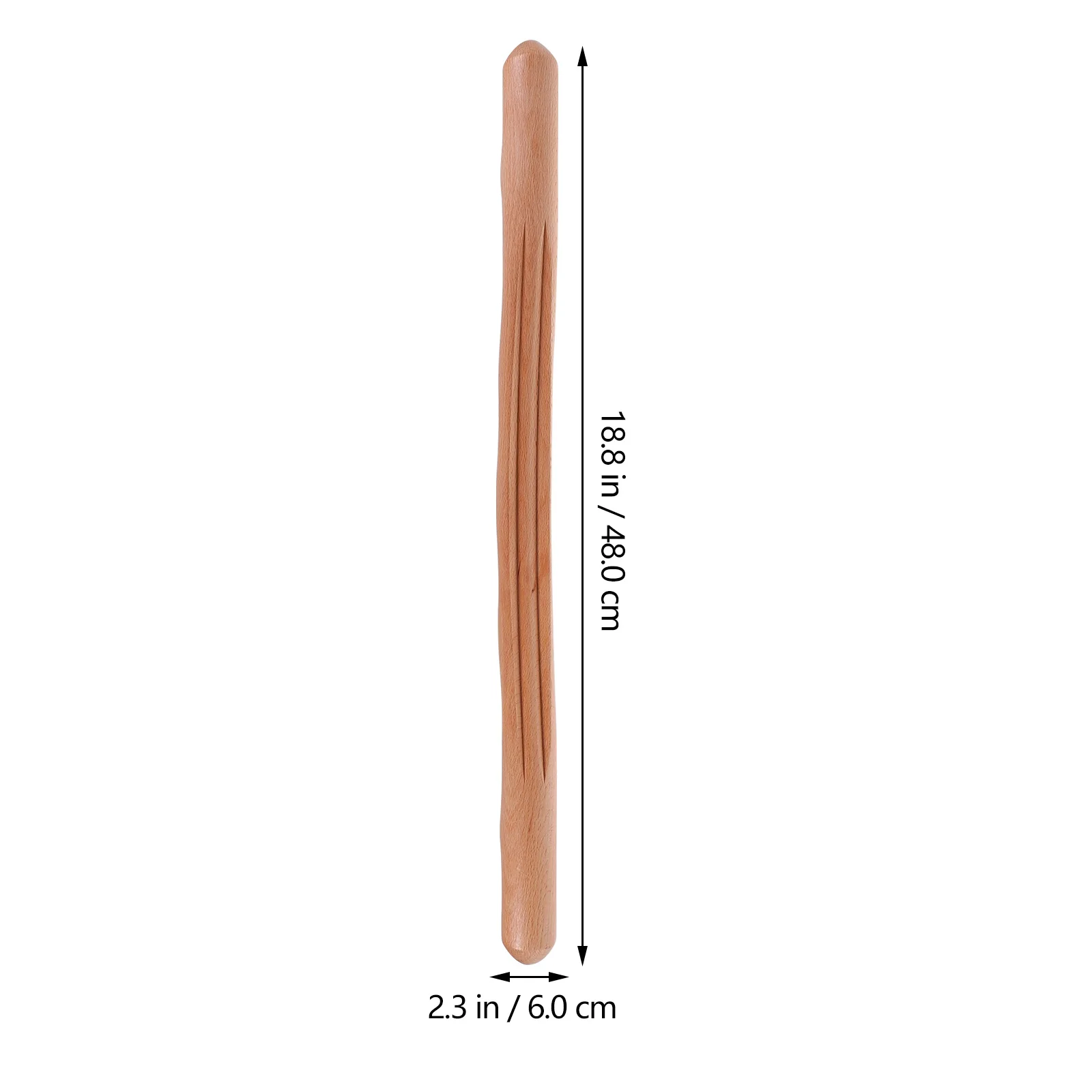 

Beech Massage Stick 48cm Wood Meridian Rod Scraping Tool Body Face Neck Massager Relaxation Circulation Durability