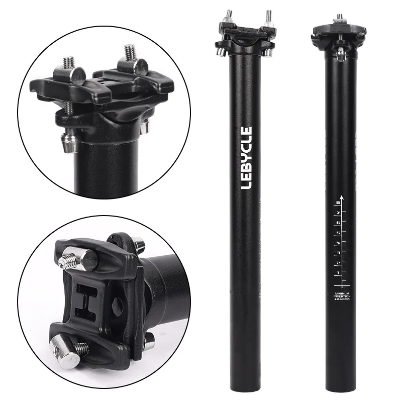 

Bicycle Seatpost 25.4/27.2/28.6/30.4/31.6mm Matte Black MTB/Road Bike Seat Post Length 350mm Seat Tube Bicycle Parts