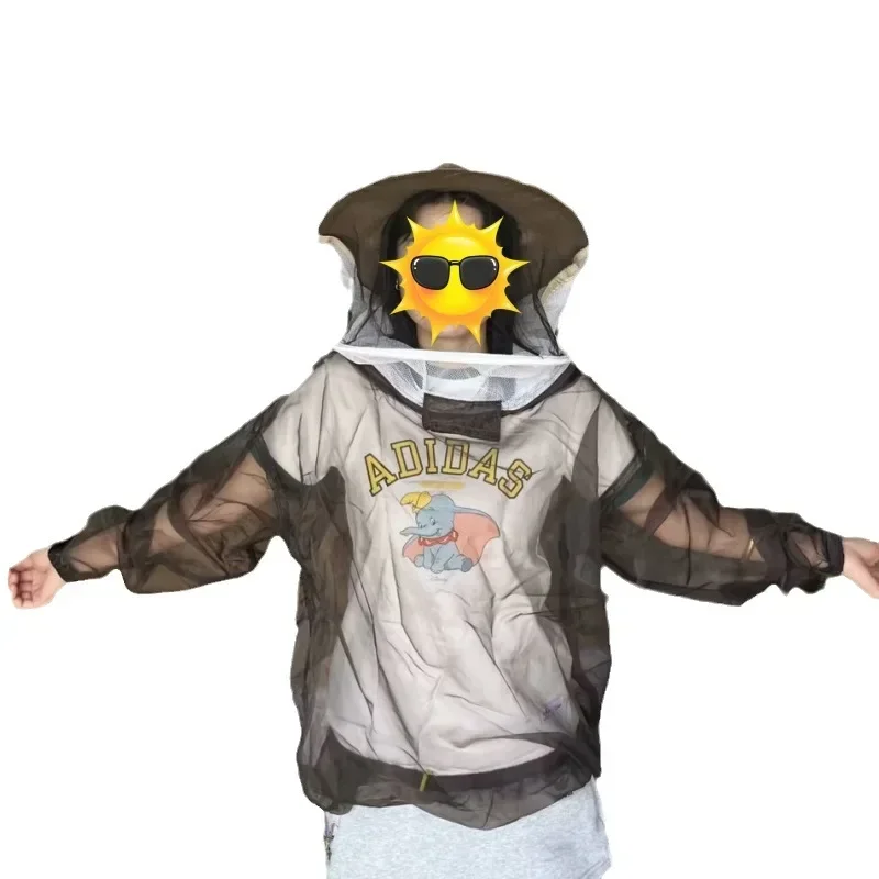 A Half Body Breathable Bee Clothing Belt Type Anti Bee Suit Beekeeping Special Jumpsuit