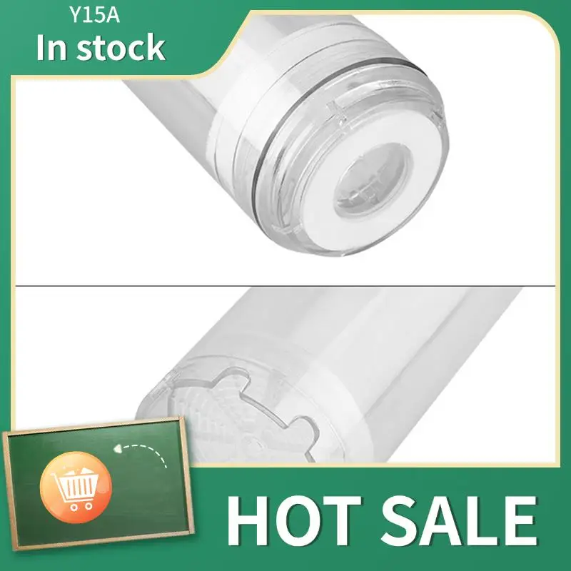 

Y15A 5X 10-Inch Reusable Empty Clear Cartridge Water Filter Housing Various Media Refillable