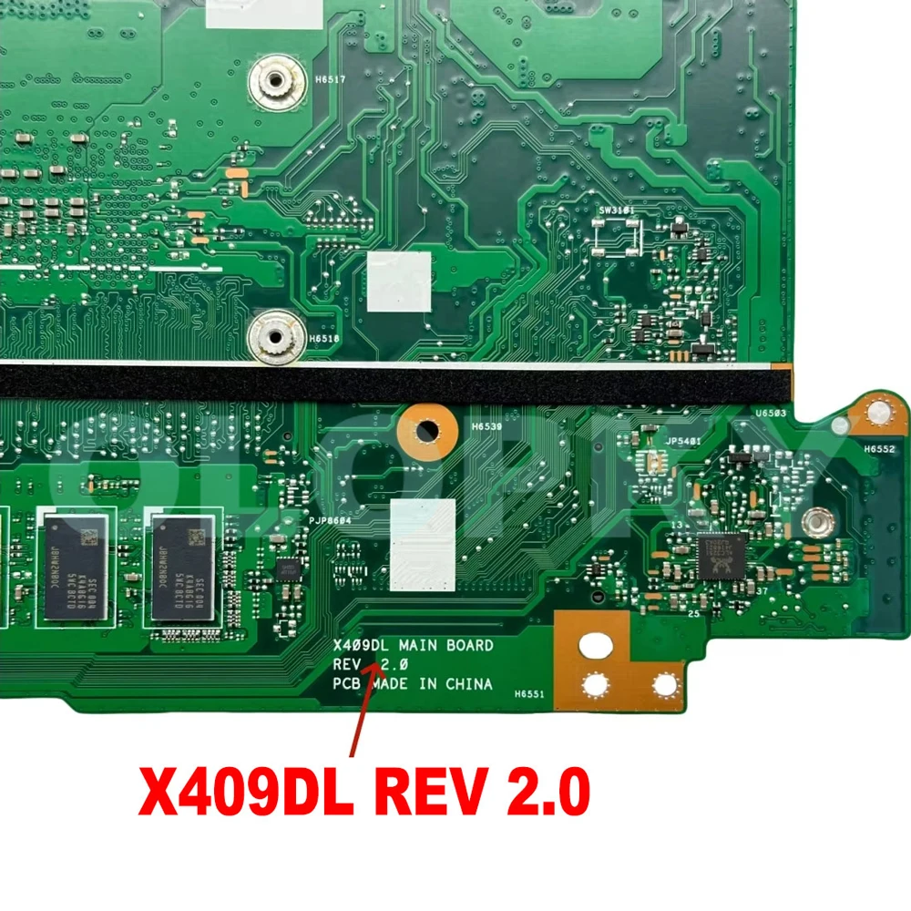 

X409DA Mainboard For ASUS X409DJ X409DL X509DA X509DL X509DJ M509DA Laptop Motherboard with R3-3200U R5-3500U R7 CPU DDR4