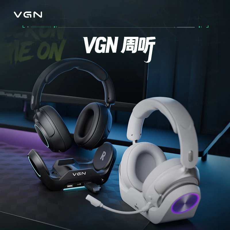 

Игровая гарнитура VGN Zhou Series Pro Max с шумоподавлением, четырехрежимная беспроводная Bluetooth-гарнитура для ПК