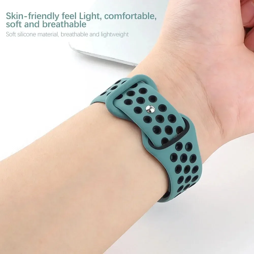 Apple Watch 밴드 용 실리콘 스트랩 Ultra2 49mm 시리즈 9 8 7 41mm 45mm 38mm 42mm 스포츠 팔찌 iWatch 7 6 SE 5 4 3 44mm 40mm