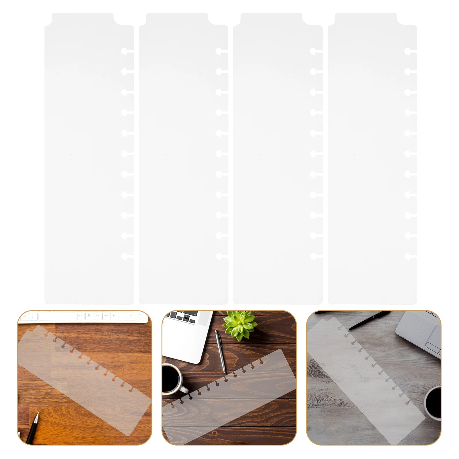 Carpeta de cuaderno, divisores de temas, marcapáginas para carpeta planificadora en espiral, carpetas de plástico, 5 uds.