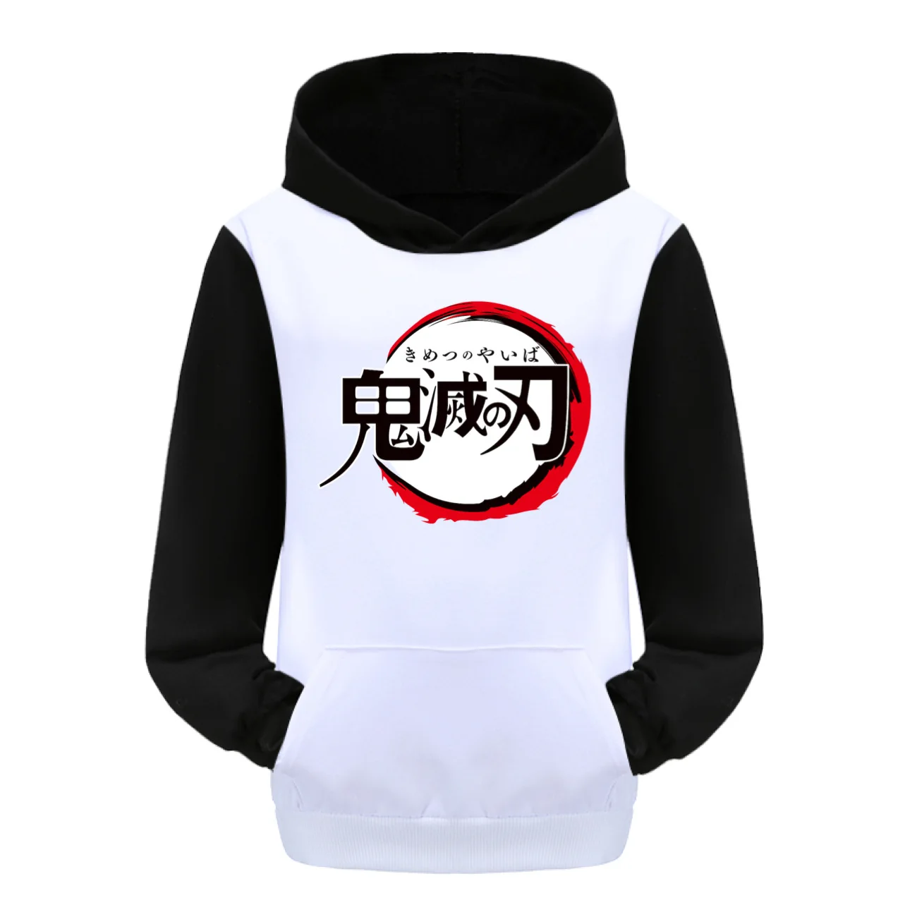 Sudadera con capucha Demon Slayers, ropa de Anime japonés, Tanjiro Kamado, sudaderas para niños, Top + Pantalones, 2 uds., Jersey informal Unisex Harajuku, ropa