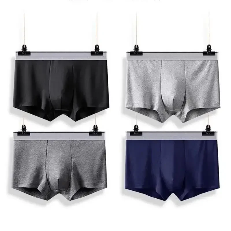 8pcs/Herren unterwäsche sexy Herren Boxershorts einfarbig schwarz Schritt Baumwolle atmungsaktiv robuste Herren unterwäsche plus Größe L-5XL