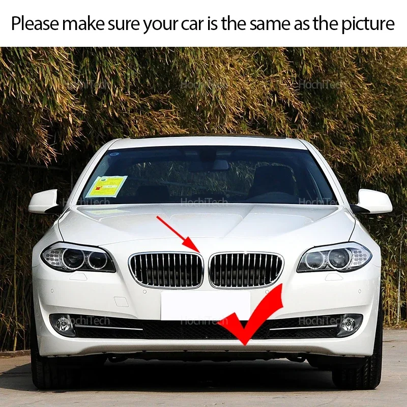 for BMW 5 Series F10 F11 M5 2011 2012 2013 2014 2015 2016 LED White Light Gloss Black Car Kidney Bumper Hood Grilles Replacement