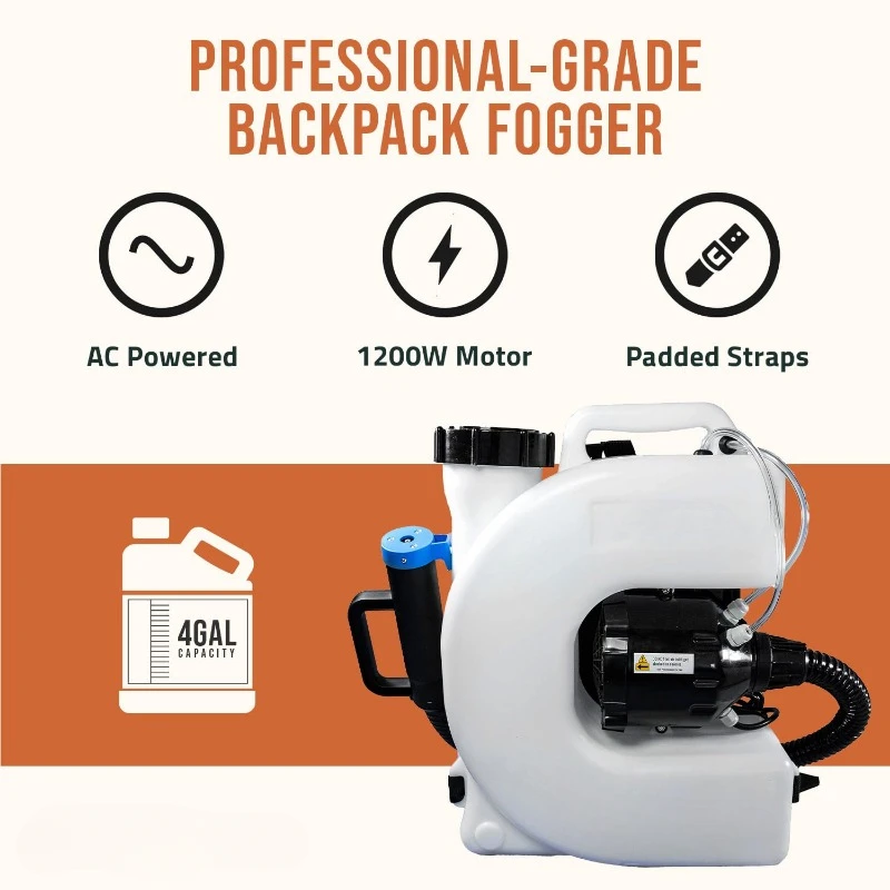 Mosquito Fogger Machine, Insect Fogger Backpack Sprayer  with Extended cobertizo exterior almacenaje