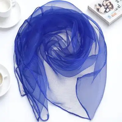 

Gauze Scarf 6 Colors Square Chiffon Dance Ribbon for Juggling Performances Rave Events Hemmed Silk Bandana Finger Wrap Accessory