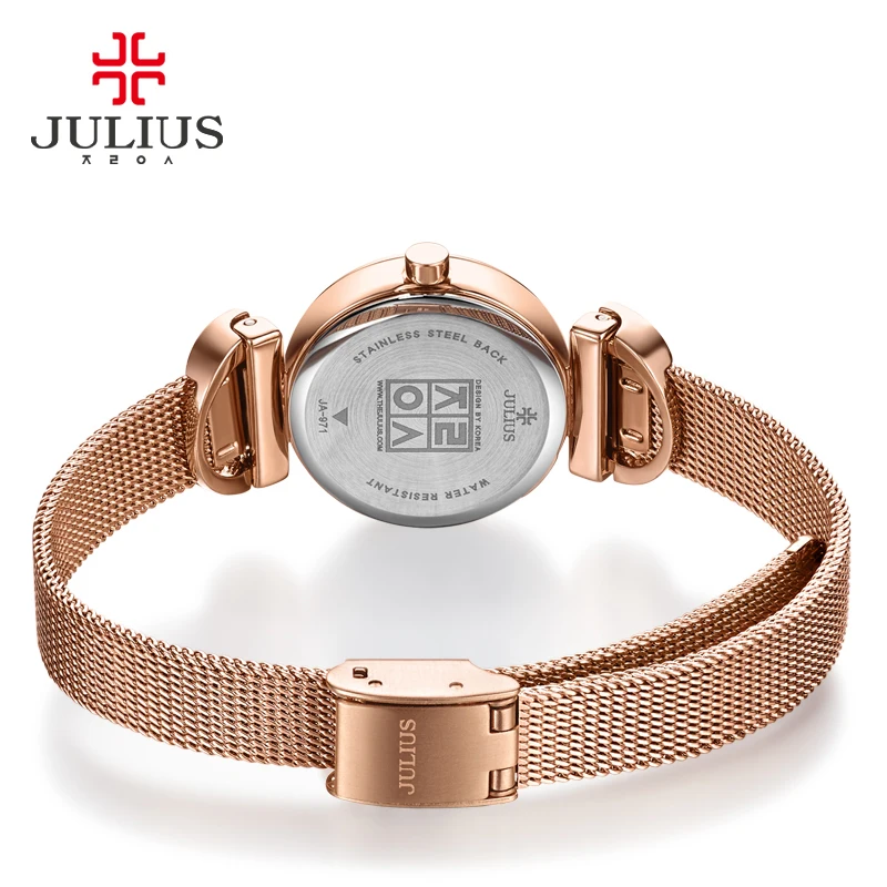 Sale Discount Julius Women's Watch Japan Quartz Stainless Steel Girl's Hours Fashion Clock Gift Box